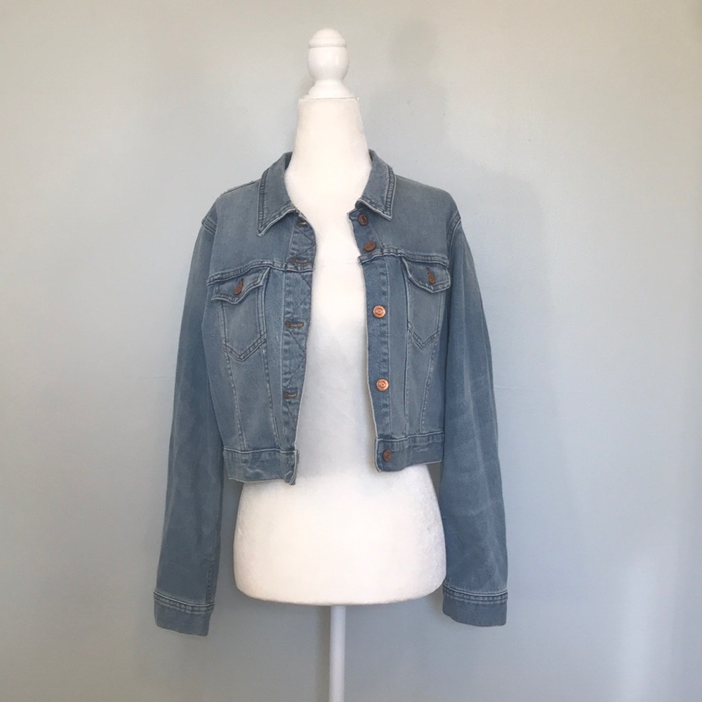 Cropped Denim Jacket J. Crew